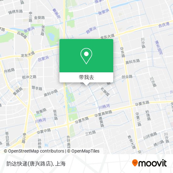 韵达快递(唐兴路店)地图