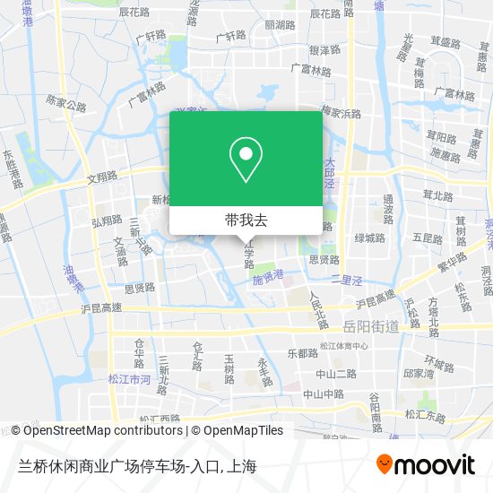 兰桥休闲商业广场停车场-入口地图