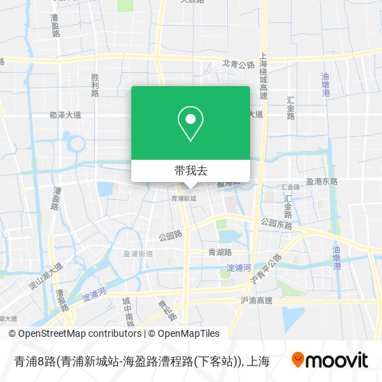 青浦8路(青浦新城站-海盈路漕程路(下客站))地图