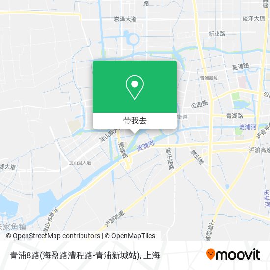 青浦8路(海盈路漕程路-青浦新城站)地图