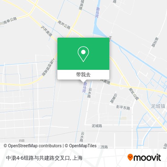 中泐4-6组路与共建路交叉口地图