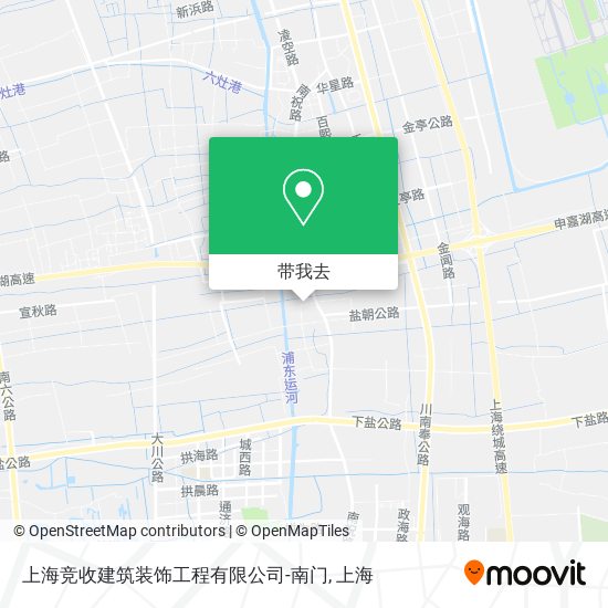 上海竞收建筑装饰工程有限公司-南门地图