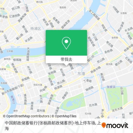 中国邮政储蓄银行(张杨路邮政储蓄所)-地上停车场地图