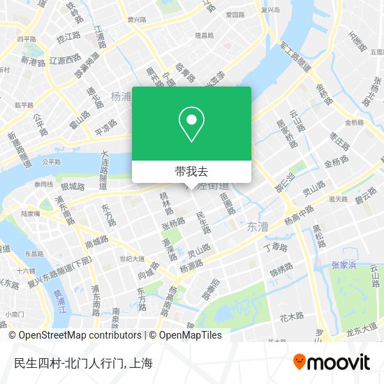 民生四村-北门人行门地图