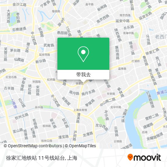 徐家汇地铁站 11号线站台地图