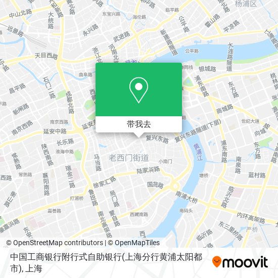 中国工商银行附行式自助银行(上海分行黄浦太阳都市)地图