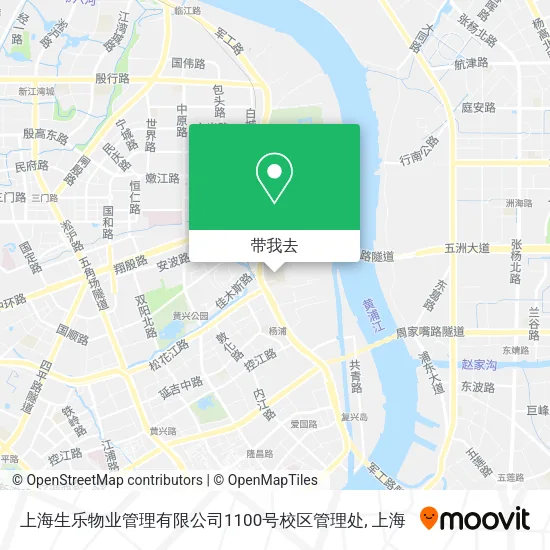 上海生乐物业管理有限公司1100号校区管理处地图