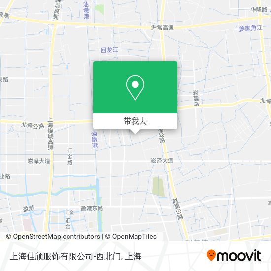 上海佳颀服饰有限公司-西北门地图
