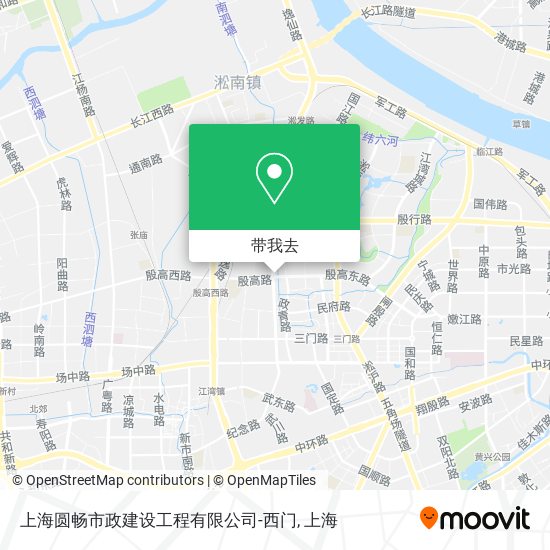 上海圆畅市政建设工程有限公司-西门地图