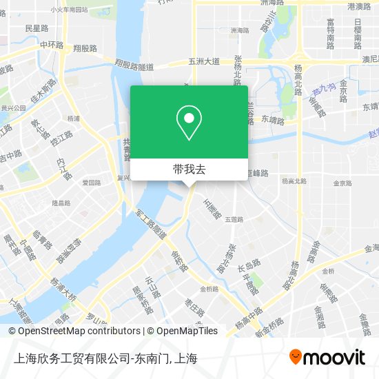 上海欣务工贸有限公司-东南门地图