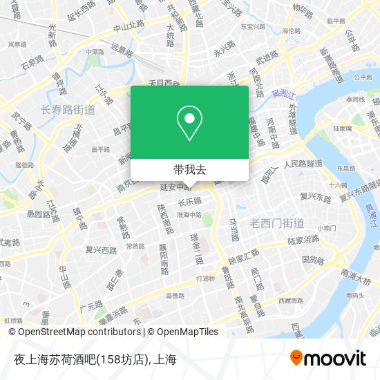 夜上海苏荷酒吧(158坊店)地图
