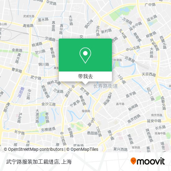 武宁路服装加工裁缝店地图