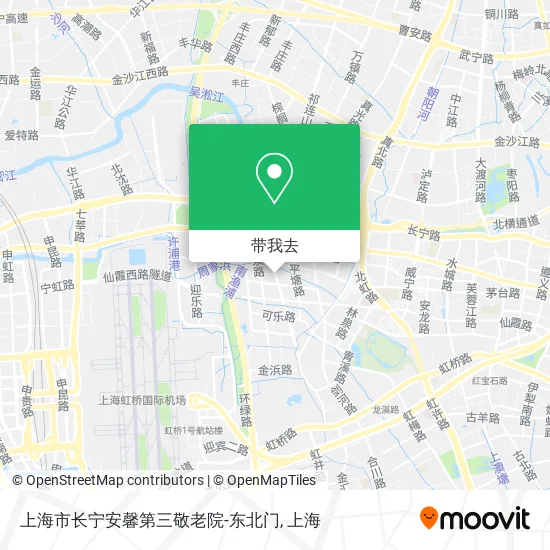 上海市长宁安馨第三敬老院-东北门地图