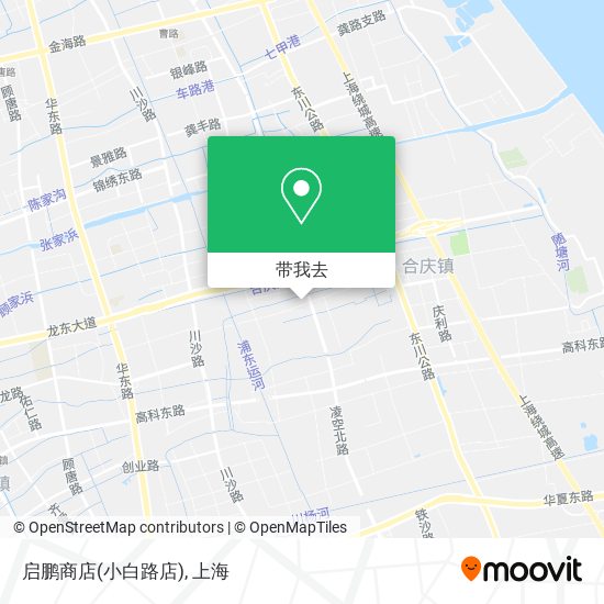 启鹏商店(小白路店)地图