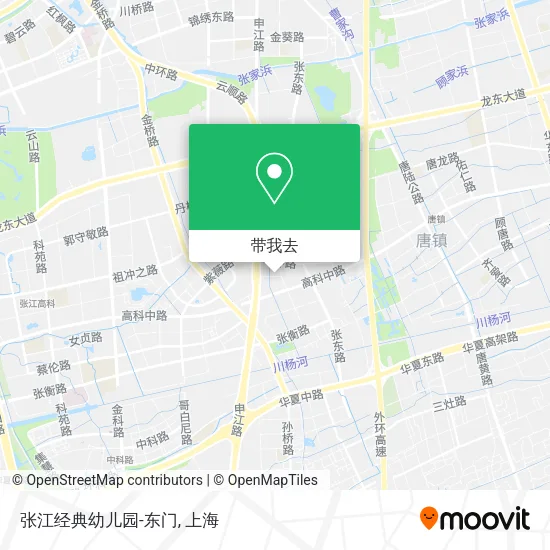 张江经典幼儿园-东门地图
