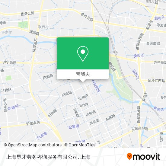 上海昆才劳务咨询服务有限公司地图