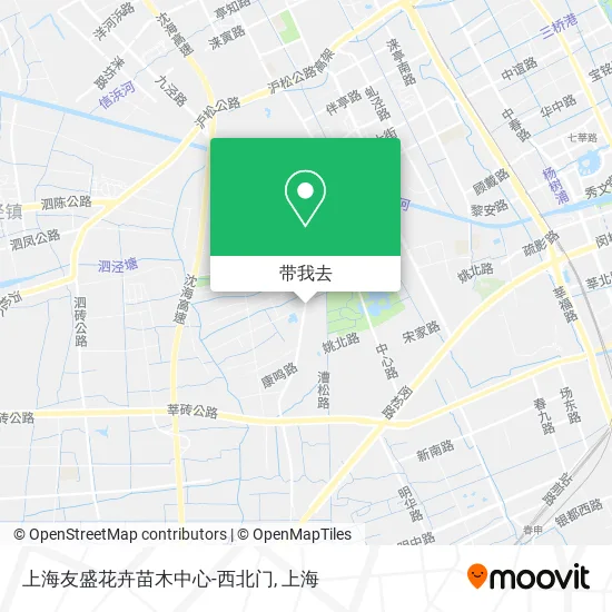 上海友盛花卉苗木中心-西北门地图