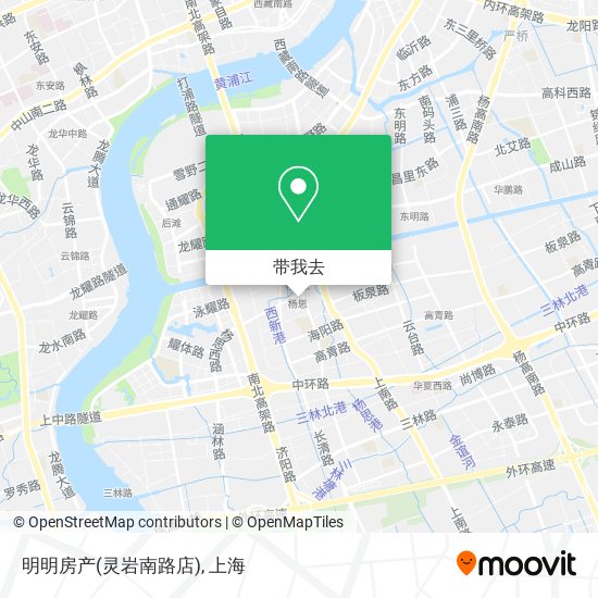 明明房产(灵岩南路店)地图