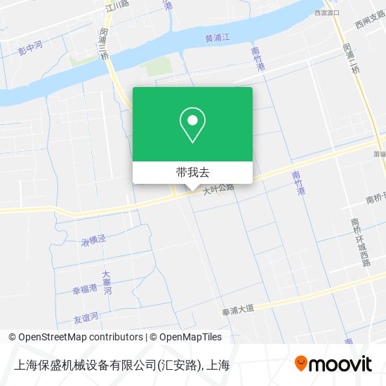 上海保盛机械设备有限公司(汇安路)地图