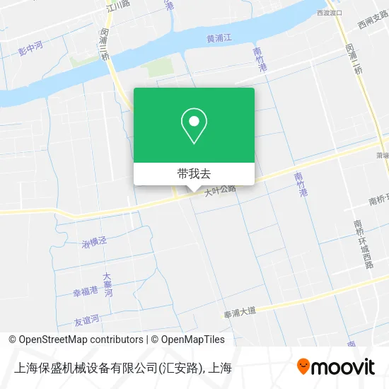 上海保盛机械设备有限公司(汇安路)地图
