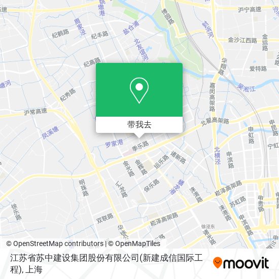 江苏省苏中建设集团股份有限公司(新建成信国际工程)地图