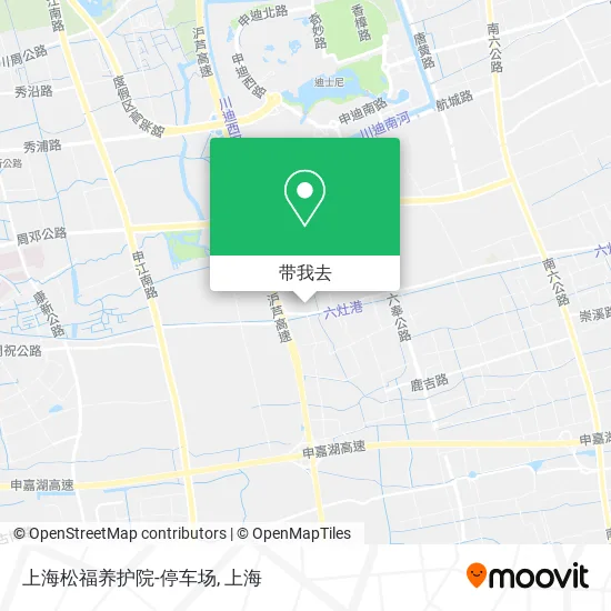 上海松福养护院-停车场地图
