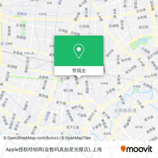 Apple授权经销商(金数码真如星光耀店)地图