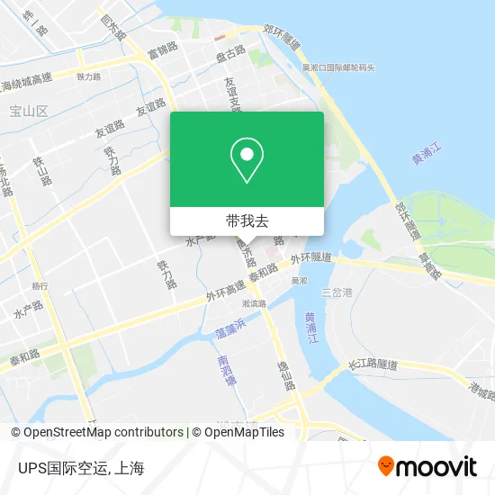 UPS国际空运地图