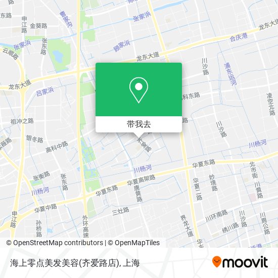 海上零点美发美容(齐爱路店)地图