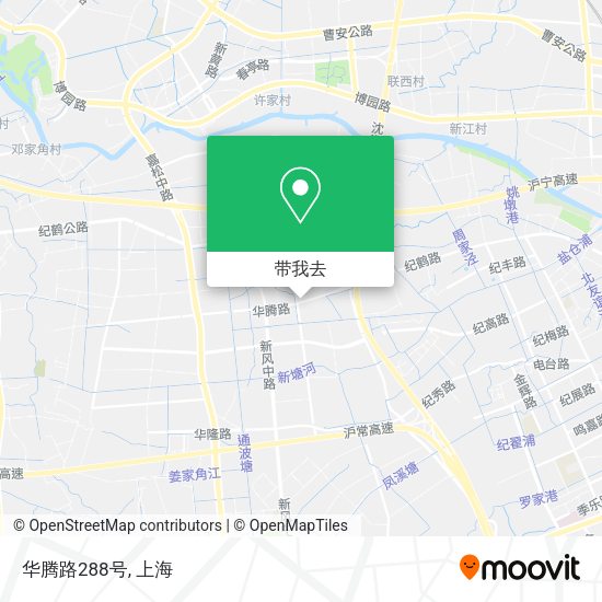 华腾路288号地图