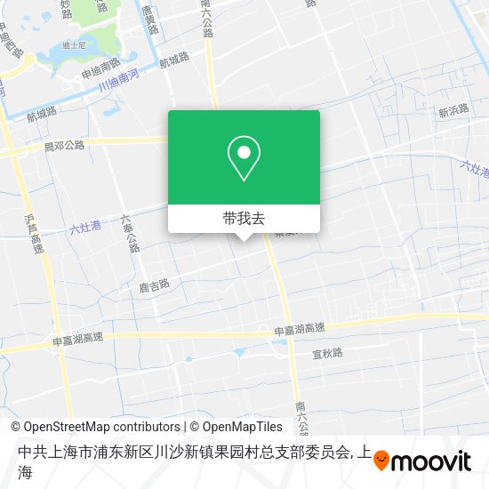 中共上海市浦东新区川沙新镇果园村总支部委员会地图