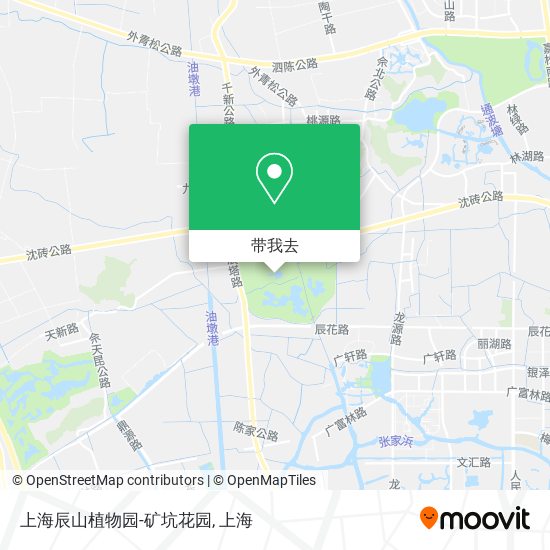 上海辰山植物园-矿坑花园地图