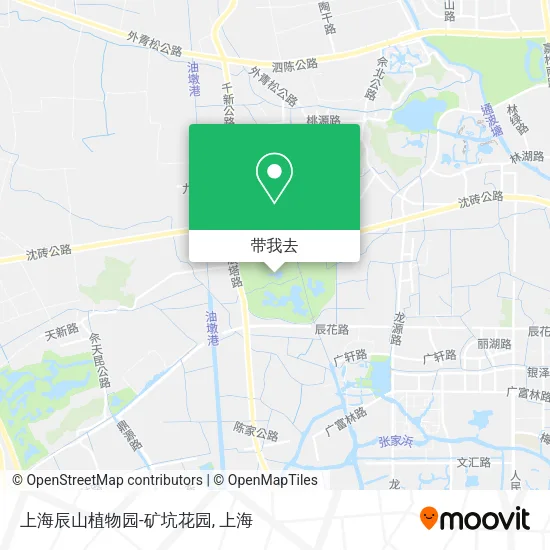 上海辰山植物园-矿坑花园地图