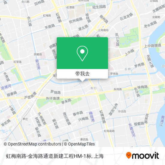 虹梅南路-金海路通道新建工程HM-1标地图