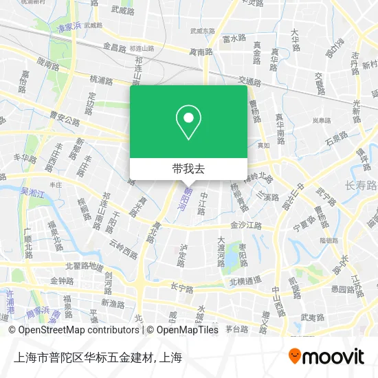 上海市普陀区华标五金建材地图