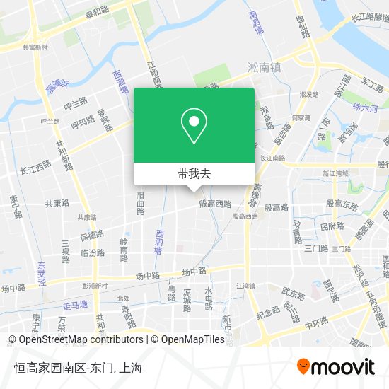 恒高家园南区-东门地图