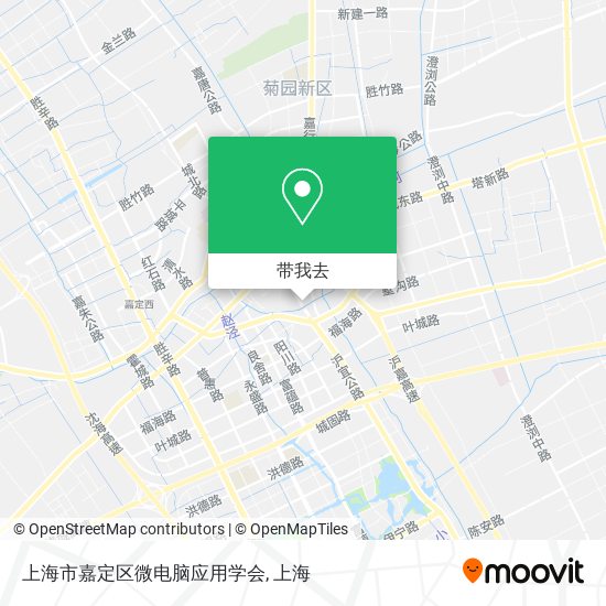 上海市嘉定区微电脑应用学会地图