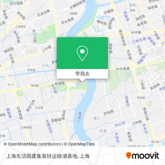 上海生活固废集装转运徐浦基地地图