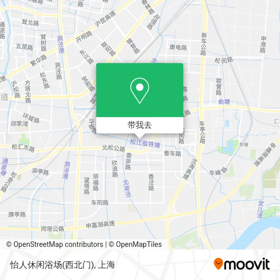 怡人休闲浴场(西北门)地图