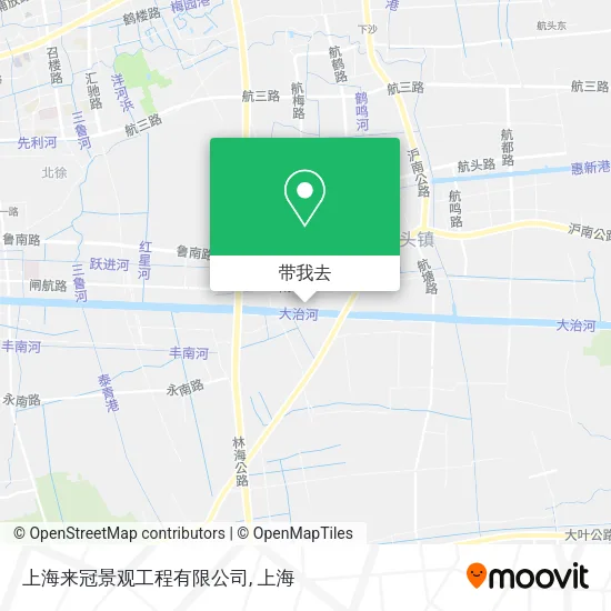 上海来冠景观工程有限公司地图