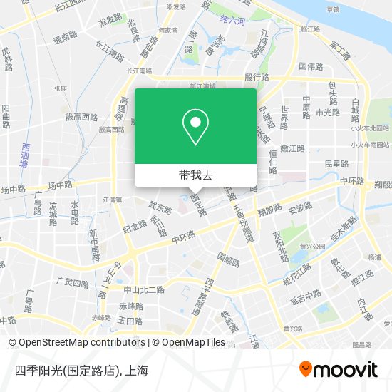 四季阳光(国定路店)地图