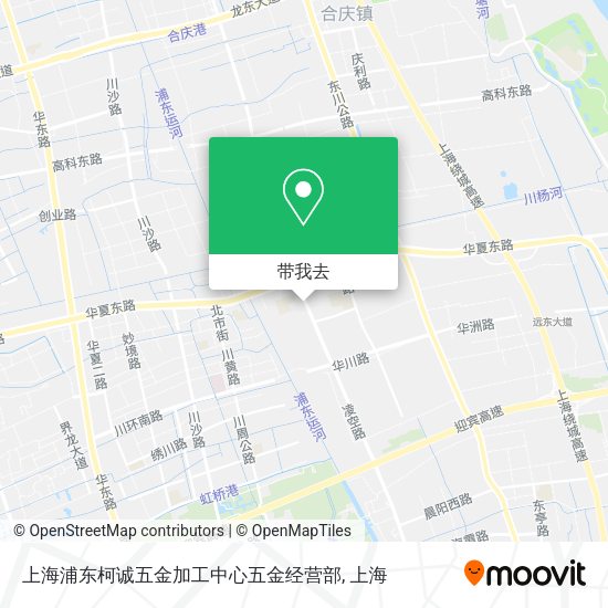 上海浦东柯诚五金加工中心五金经营部地图