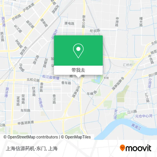 上海信源药机-东门地图
