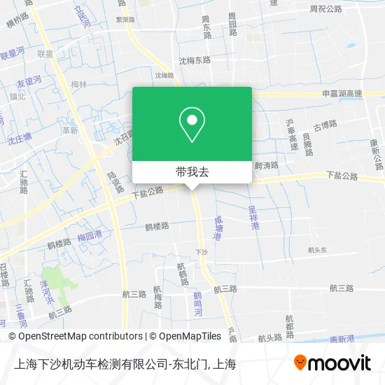 上海下沙机动车检测有限公司-东北门地图
