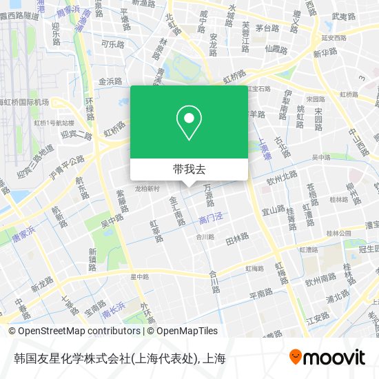 韩国友星化学株式会社(上海代表处)地图