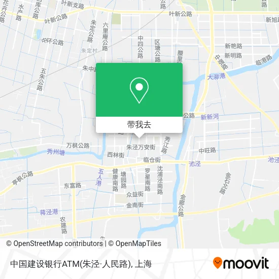 中国建设银行ATM(朱泾·人民路)地图