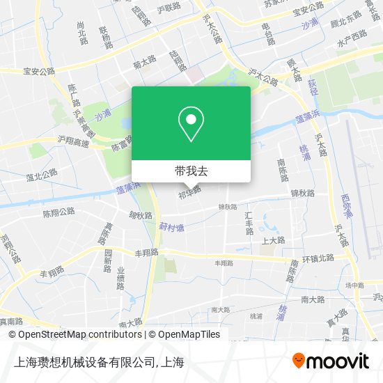 上海瓒想机械设备有限公司地图
