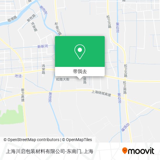 上海川启包装材料有限公司-东南门地图