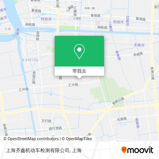 上海齐鑫机动车检测有限公司地图