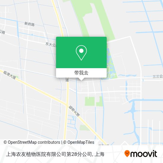 上海农友植物医院有限公司第28分公司地图